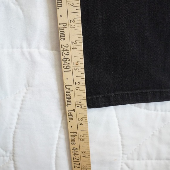 Judy Blue NWT Black Skinny Fit Jean 9/29 High Waist Fringe Western Cowboy Novlty - Picture 7 of 8